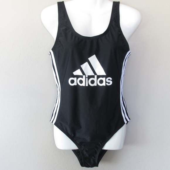 adidas Other - Adidas One Piece Swimsuit Large Logo Scoop Back
